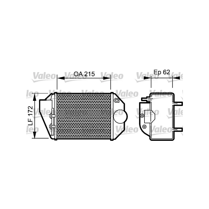 Intercooler, échangeur VALEO 818827
