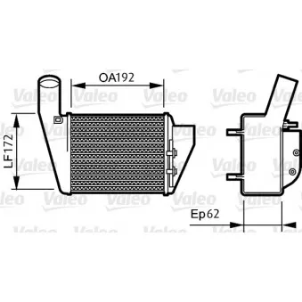 Intercooler, échangeur VALEO 818828