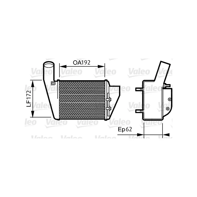 Intercooler, échangeur VALEO 818828