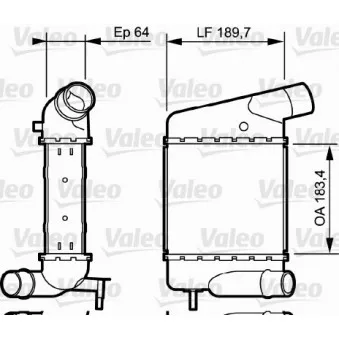 Intercooler, échangeur VALEO 818835