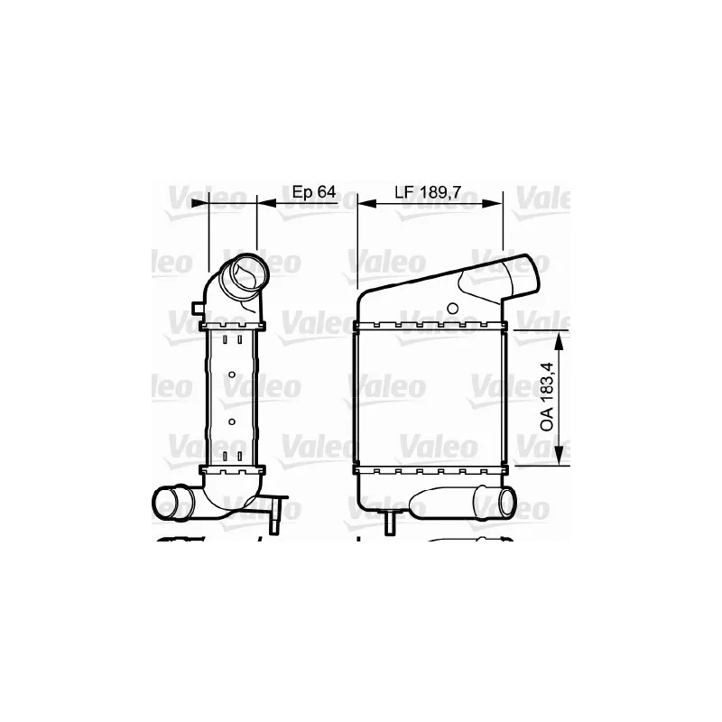 Intercooler, échangeur VALEO 818835