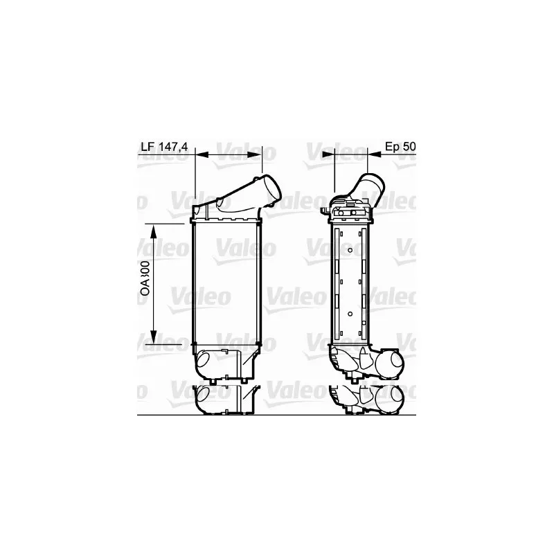 Intercooler, échangeur VALEO 818836