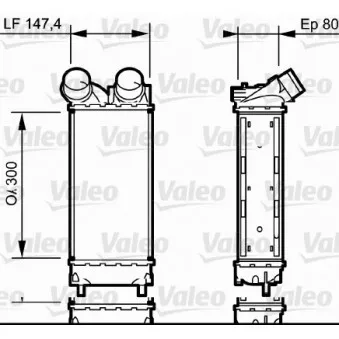 Intercooler, échangeur VALEO 818837