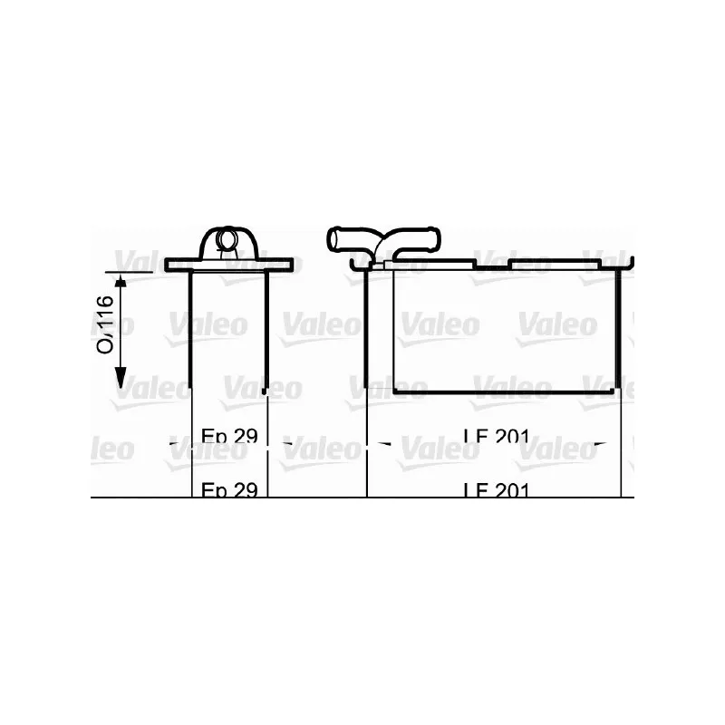 Intercooler, échangeur VALEO 818838