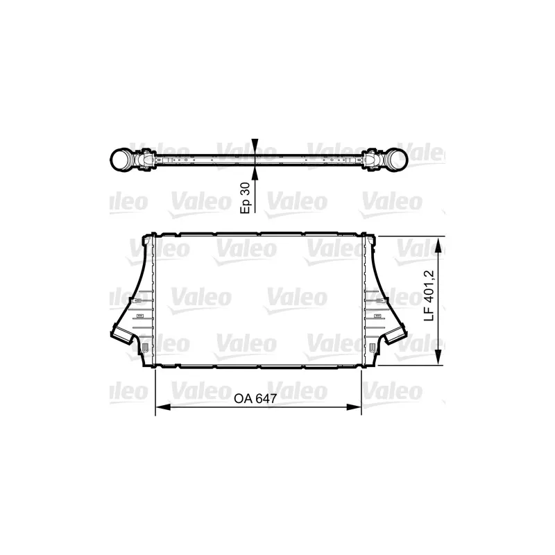 Intercooler, échangeur VALEO 818840