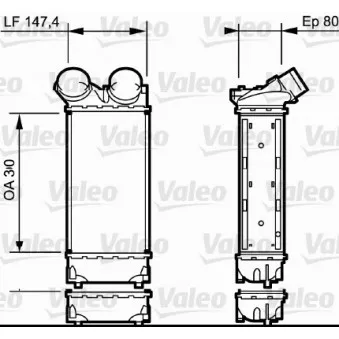 Intercooler, échangeur VALEO 818841