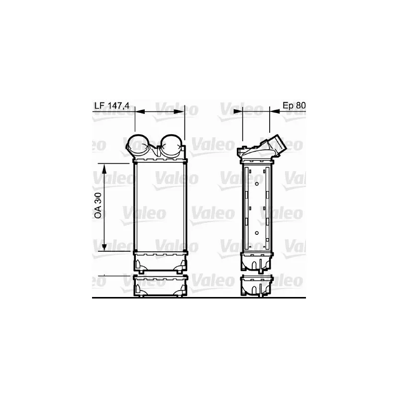 Intercooler, échangeur VALEO 818841