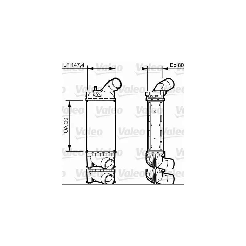 Intercooler, échangeur VALEO 818853