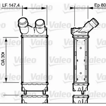 Intercooler, échangeur VALEO 818866