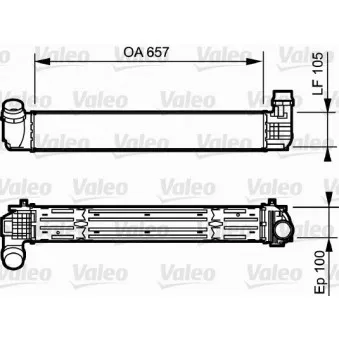 Intercooler, échangeur VALEO 818869