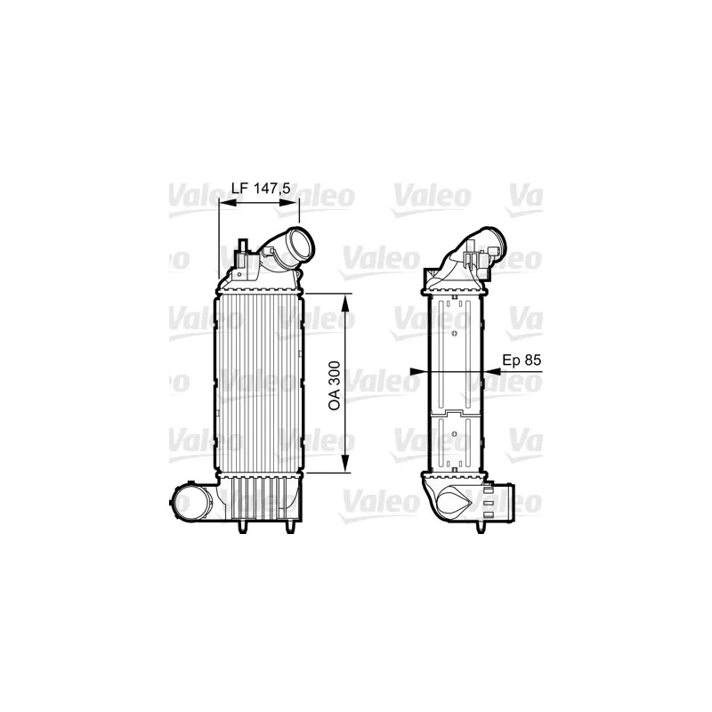 Intercooler, échangeur VALEO 818895