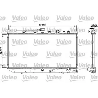 Radiateur, refroidissement du moteur VALEO 819193
