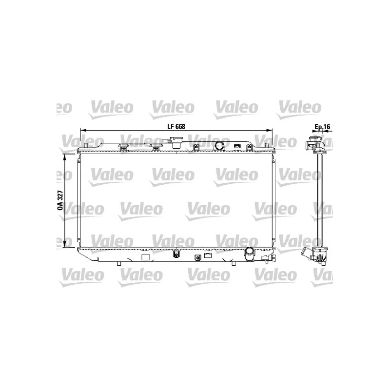 Radiateur, refroidissement du moteur VALEO 819193