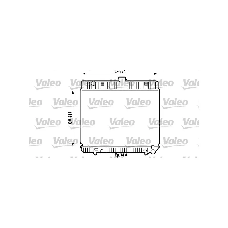 Radiateur, refroidissement du moteur VALEO 819216