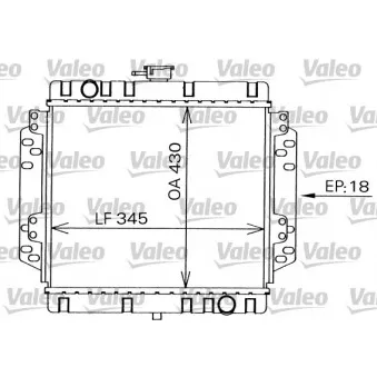 Radiateur, refroidissement du moteur VALEO 819240