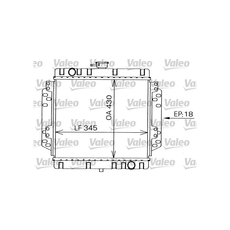 Radiateur, refroidissement du moteur VALEO 819240