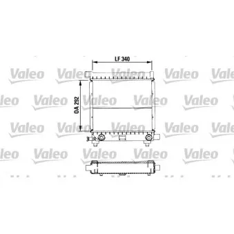 Radiateur, refroidissement du moteur VALEO 819368