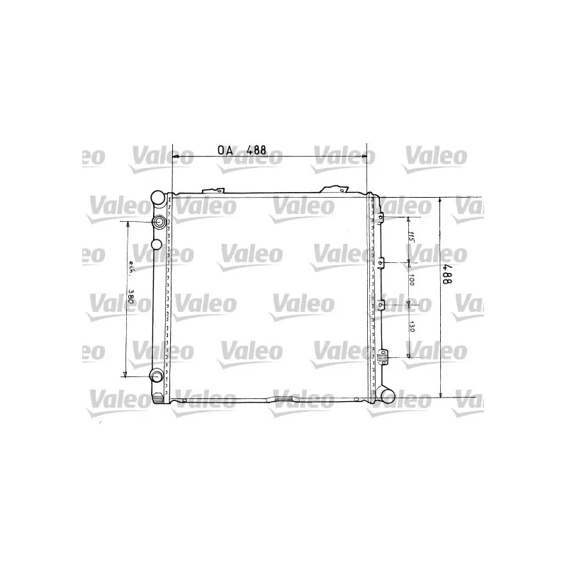 Radiateur, refroidissement du moteur VALEO 819373