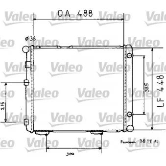 Radiateur, refroidissement du moteur VALEO 819383