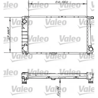 Radiateur, refroidissement du moteur VALEO 819414