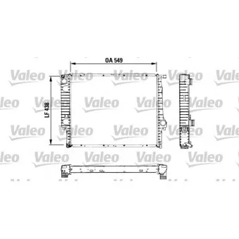 Radiateur, refroidissement du moteur VALEO 819422