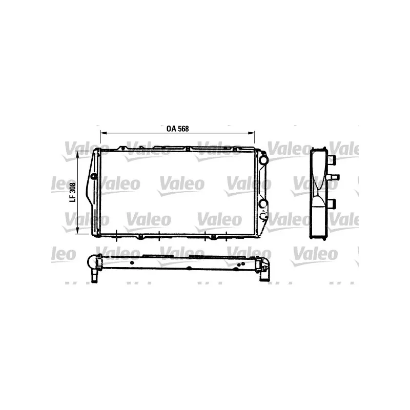 Radiateur, refroidissement du moteur VALEO 819426
