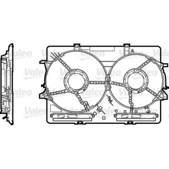 Support, ventilateur de radiateur VALEO 820758