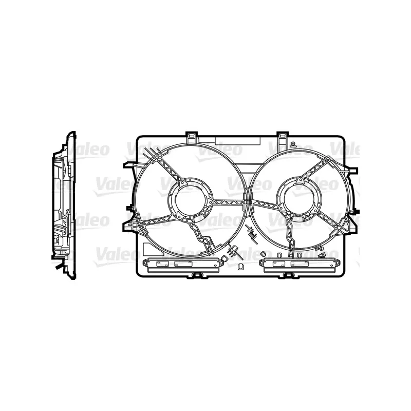 Support, ventilateur de radiateur VALEO 820758