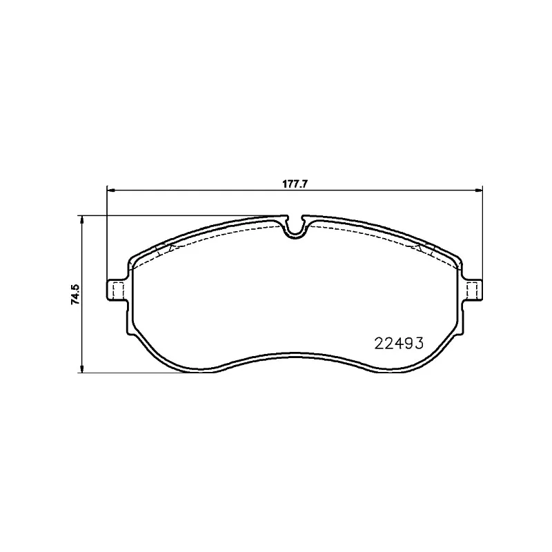 Jeu de 4 plaquettes de frein avant HELLA 8DB 355 039-521