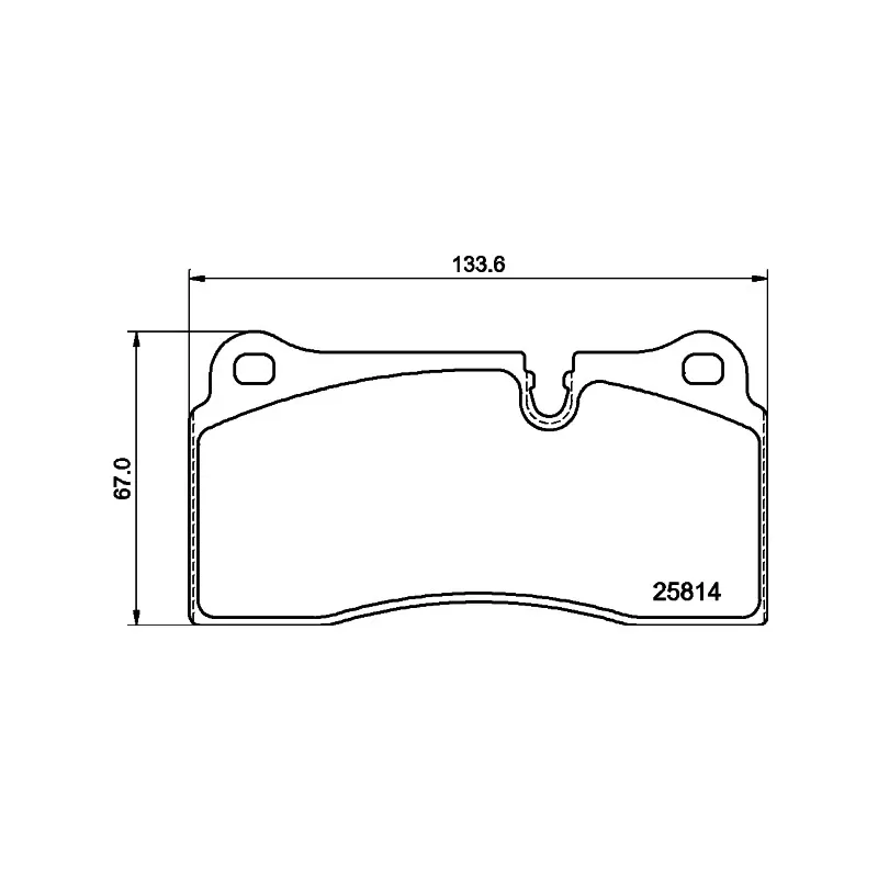 Jeu de 4 plaquettes de frein arrière HELLA 8DB 355 039-951