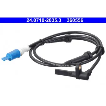 Capteur, vitesse de roue ATE 24.0710-2035.3
