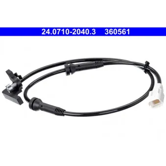 Capteur, vitesse de roue ATE 24.0710-2040.3