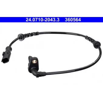 Capteur, vitesse de roue ATE 24.0710-2043.3