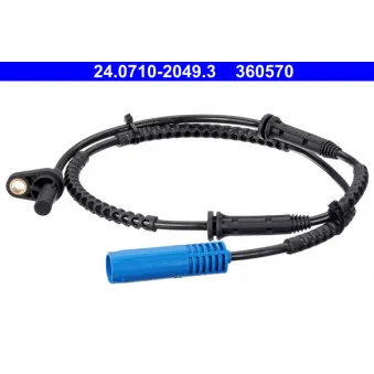 Capteur, vitesse de roue ATE 24.0710-2049.3