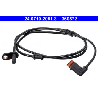 Capteur, vitesse de roue ATE 24.0710-2051.3