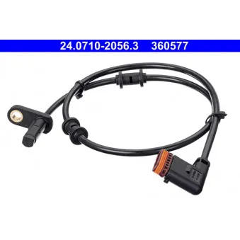Capteur, vitesse de roue ATE 24.0710-2056.3