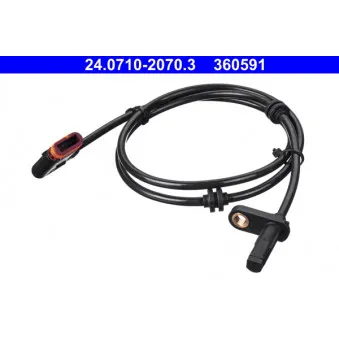 Capteur, vitesse de roue ATE 24.0710-2070.3