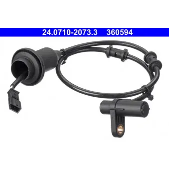 Capteur, vitesse de roue ATE 24.0710-2073.3