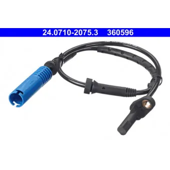 Capteur, vitesse de roue ATE 24.0710-2075.3
