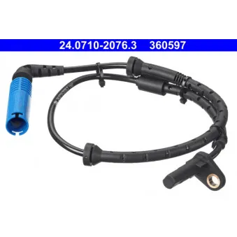Capteur, vitesse de roue ATE 24.0710-2076.3