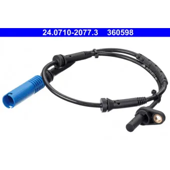 Capteur, vitesse de roue ATE 24.0710-2077.3