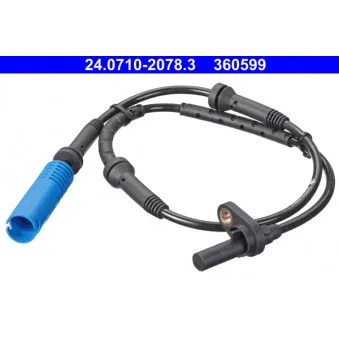 Capteur, vitesse de roue ATE 24.0710-2078.3