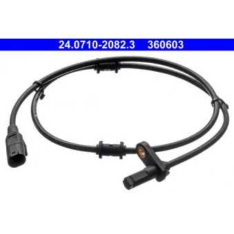 Capteur, vitesse de roue ATE 24.0710-2082.3