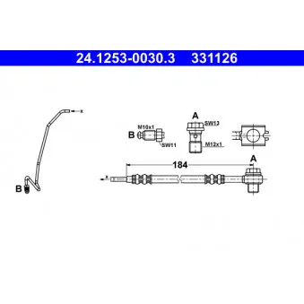 Flexible de frein ATE 24.1253-0030.3