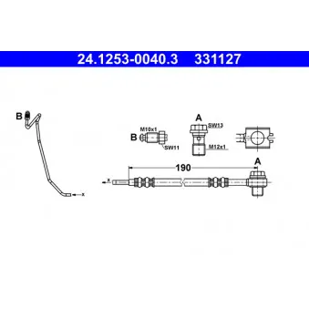 Flexible de frein ATE 24.1253-0040.3