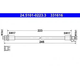 Flexible de frein ATE 24.5101-0223.3
