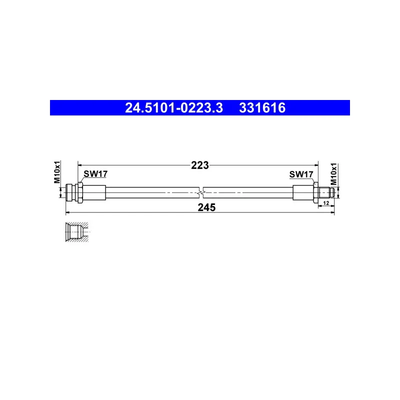 Flexible de frein ATE 24.5101-0223.3