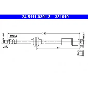 Flexible de frein ATE 24.5111-0391.3