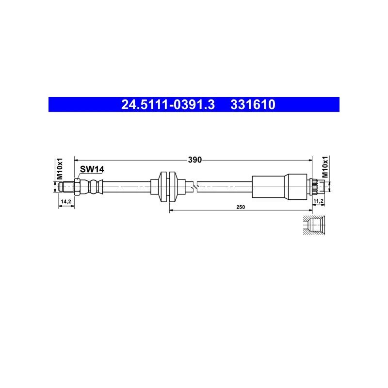 Flexible de frein ATE 24.5111-0391.3
