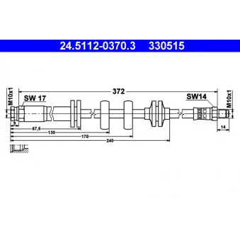 Flexible de frein ATE 24.5112-0370.3